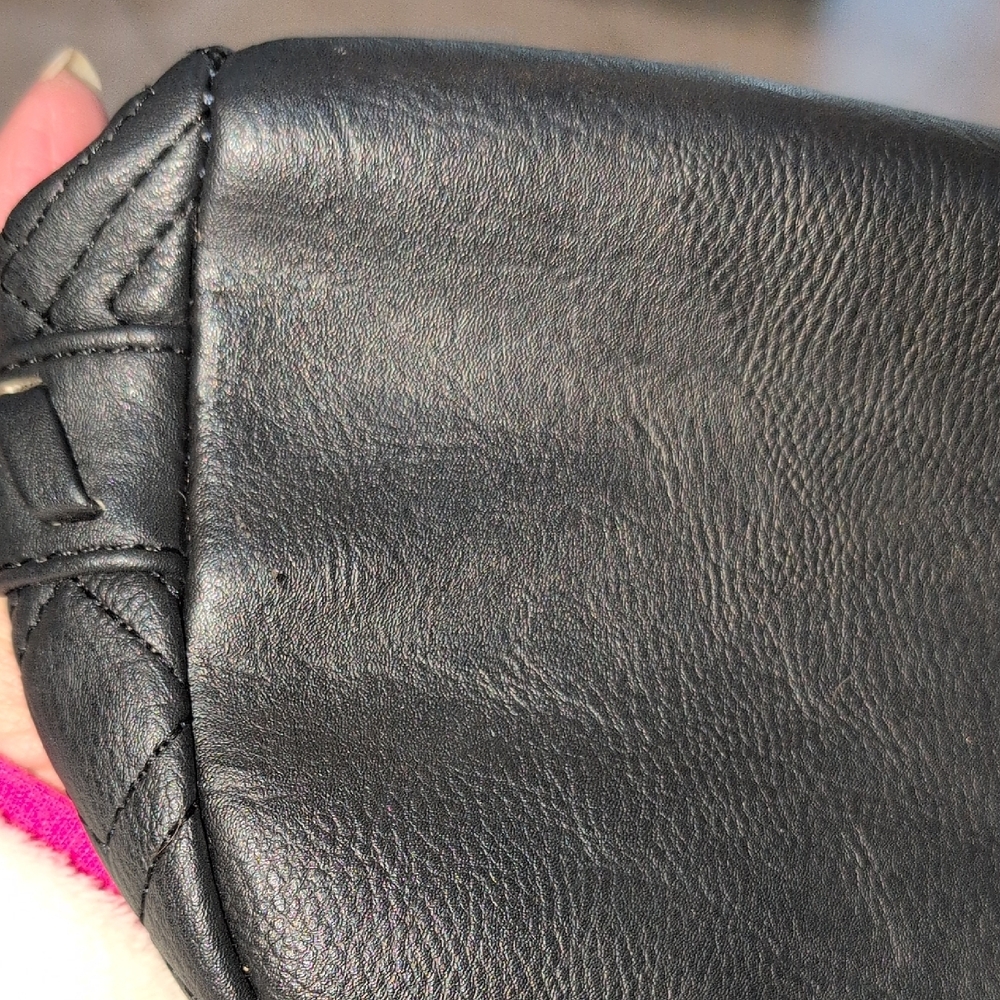 Versace 19.69 Black Quilted Vegan Leather Crossbody Bag - Picture 10 of 11